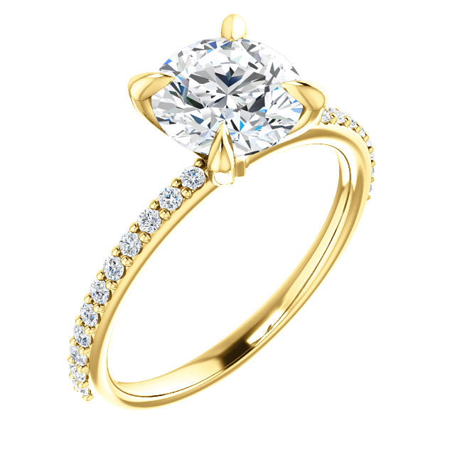 Classic Four-Prong Engagement Ring - Michael E. Minden Diamond Jewelers