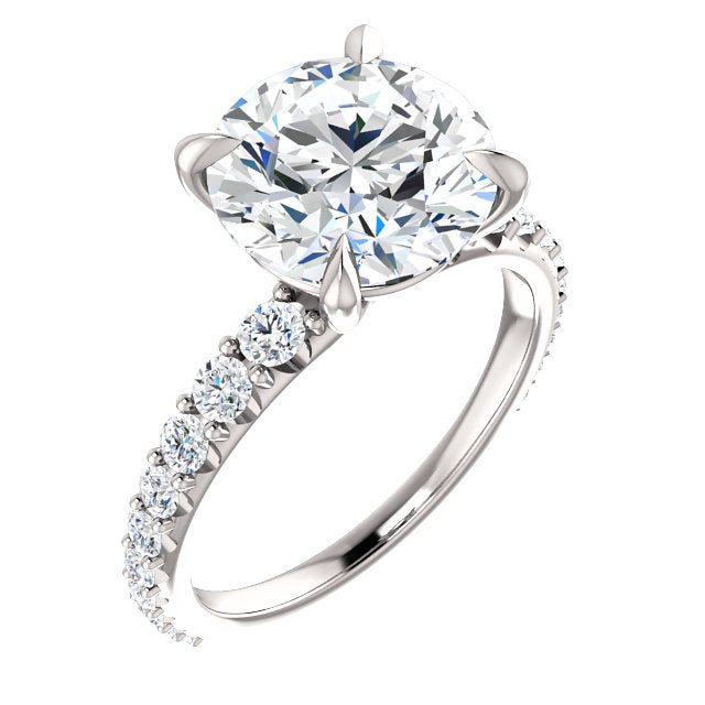Round Cut Eternity Set Engagement Ring - Michael E. Minden Diamond Jewelers