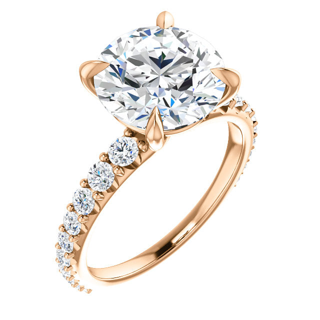 Round Cut Eternity Set Engagement Ring - Michael E. Minden Diamond Jewelers