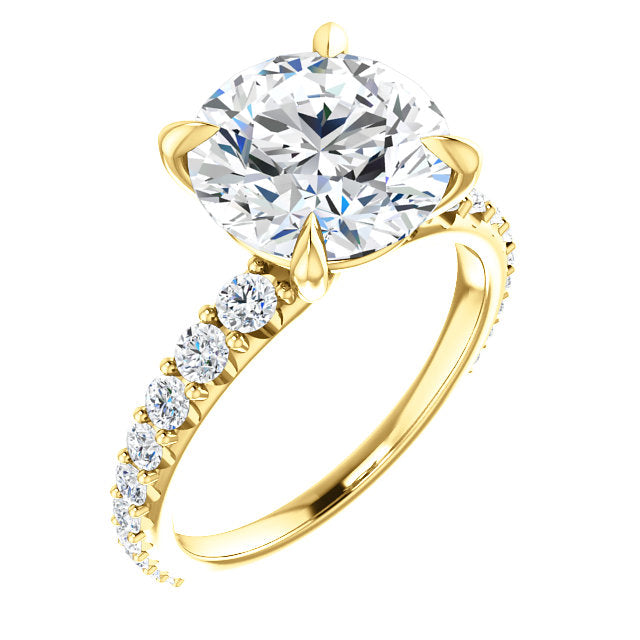 Round Cut Eternity Set Engagement Ring - Michael E. Minden Diamond Jewelers