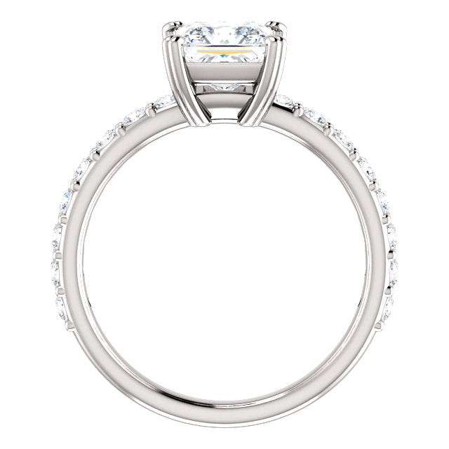 Princess Cut Classic Engagement Ring - Michael E. Minden Diamond Jewelers