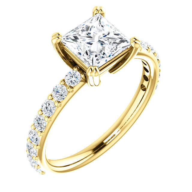 Princess Cut Classic Engagement Ring - Michael E. Minden Diamond Jewelers