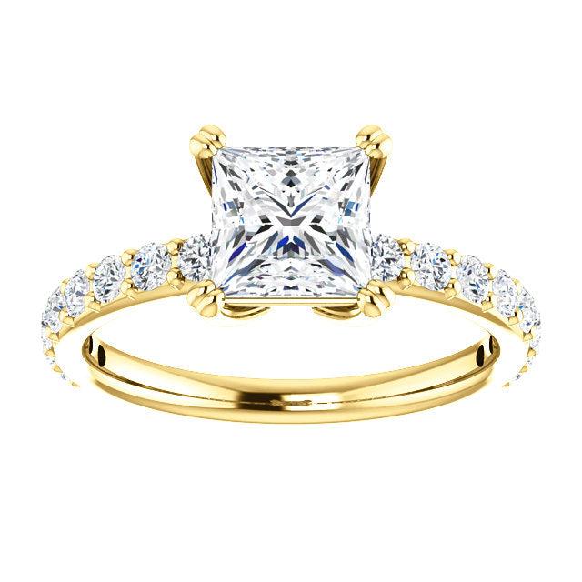 Princess Cut Classic Engagement Ring - Michael E. Minden Diamond Jewelers