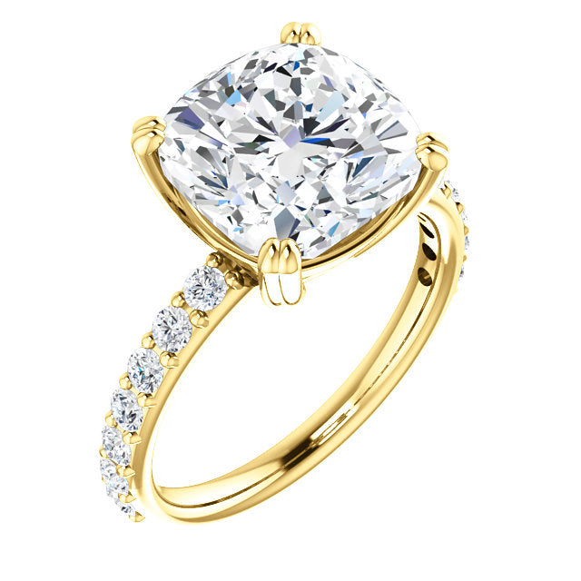 Cushion Cut Classic Engagement Ring - Michael E. Minden Diamond Jewelers