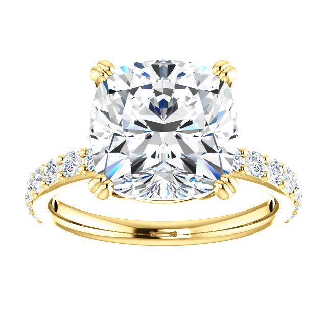 Cushion Cut Classic Engagement Ring - Michael E. Minden Diamond Jewelers