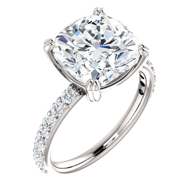 Cushion Cut Classic Engagement Ring - Michael E. Minden Diamond Jewelers