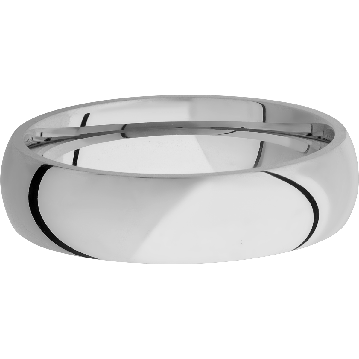 Titanium Men's Wedding Ring with a Polished Finish - Michael E. Minden Diamond Jewelers