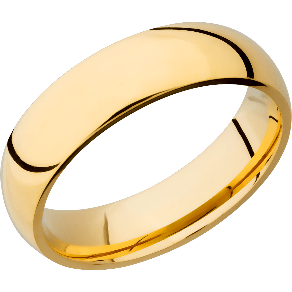 Comfort Fit Men's Wedding Ring with Polished Finish - Michael E. Minden Diamond Jewelers