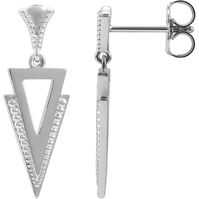 Geometric Dangle Earrings - Michael E. Minden Diamond Jewelers
