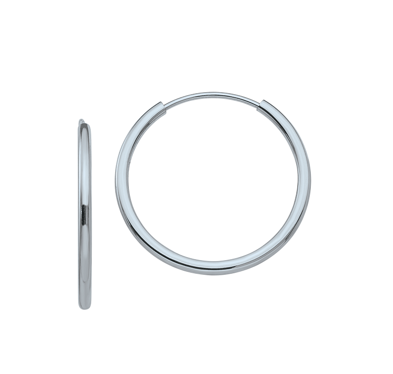 Petite Endless Hoops - Michael E. Minden Diamond Jewelers