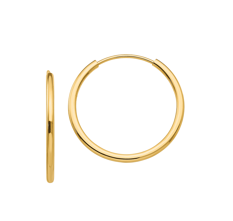 Petite Endless Hoops - Michael E. Minden Diamond Jewelers