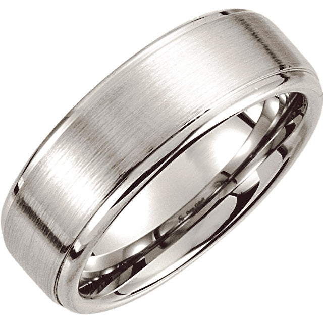 Cobalt Slightly Ridged Men's Wedding Ring - Michael E. Minden Diamond Jewelers