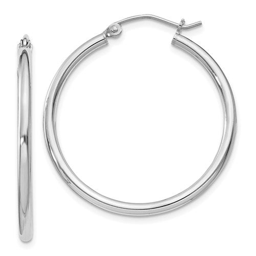 Classic Sterling Silver Hoops (2mm Thickness) - Michael E. Minden Diamond Jewelers