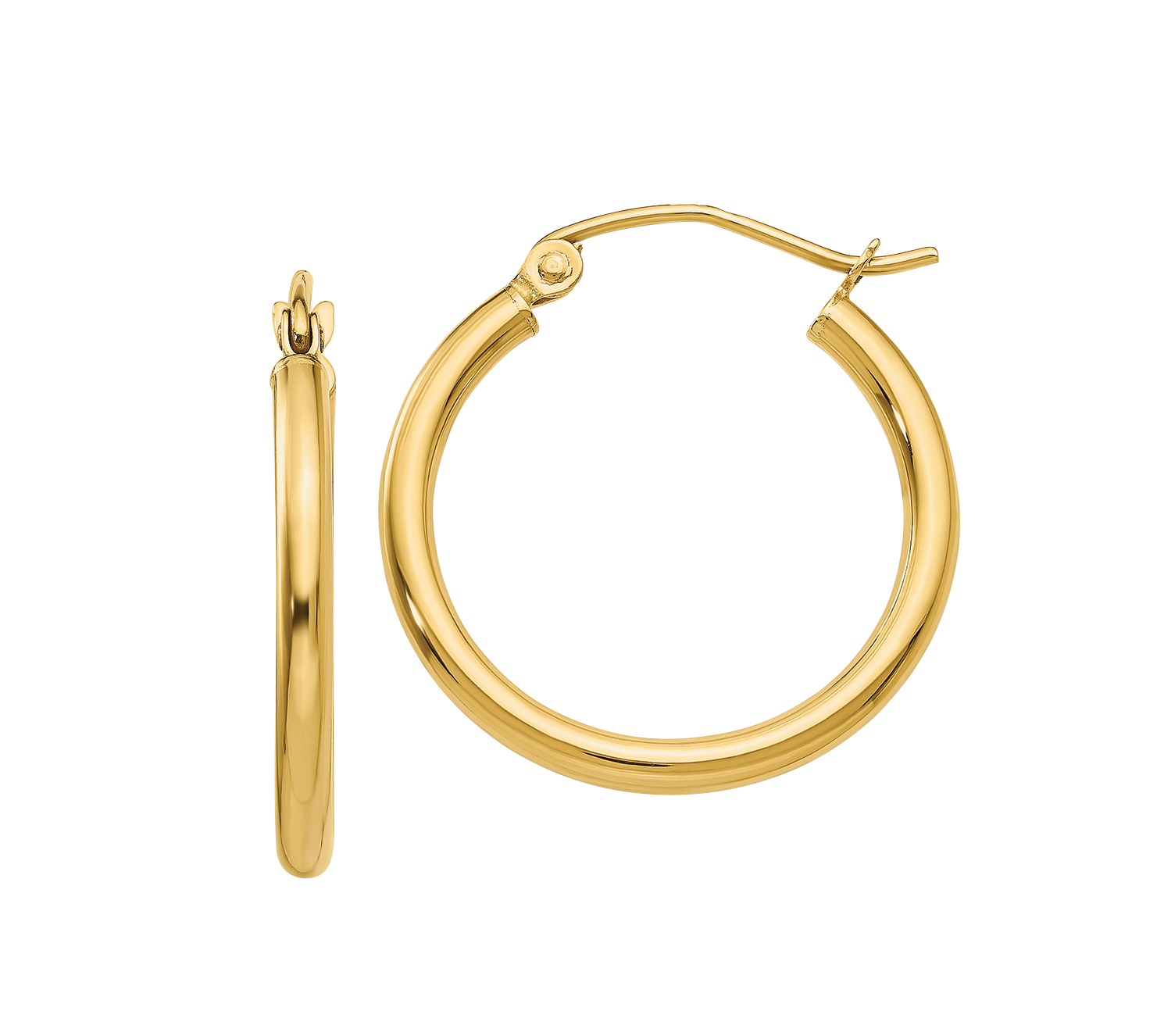 14K Classic Hoops - Michael E. Minden Diamond Jewelers