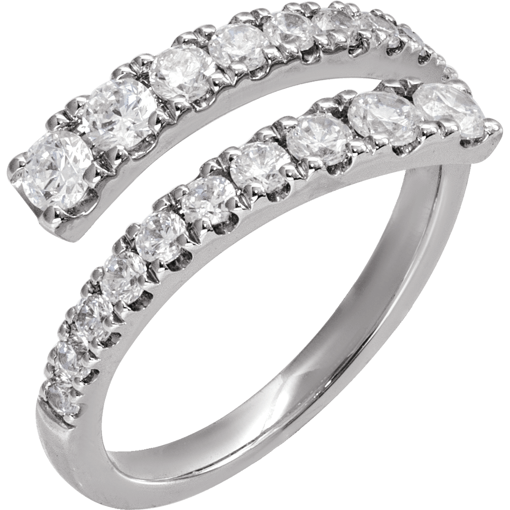 Diamond Bypass Style Ring - Lab Grown