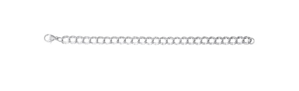 Silver chain bracelet