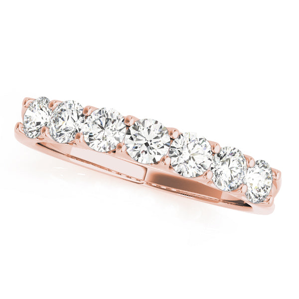 Seven Stone Prong-Set Wedding Ring - Michael E. Minden Diamond Jewelers