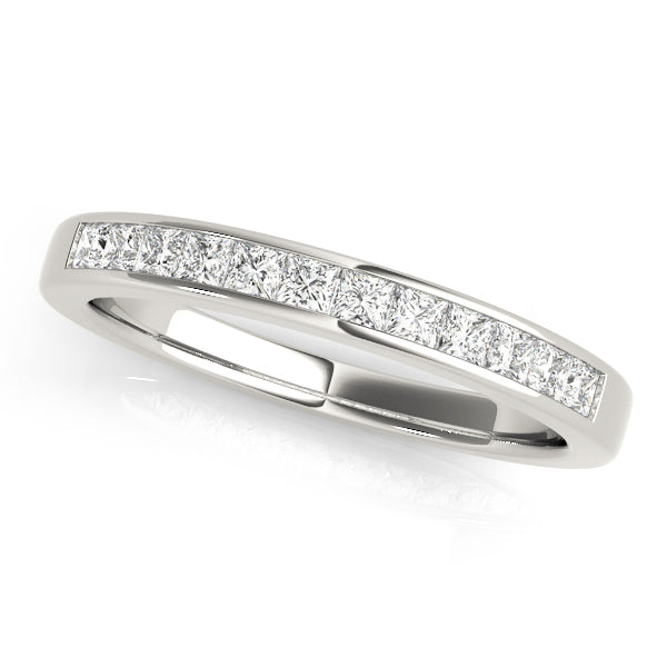 Princess Cut Channel-Set Wedding Ring - Michael E. Minden Diamond Jewelers