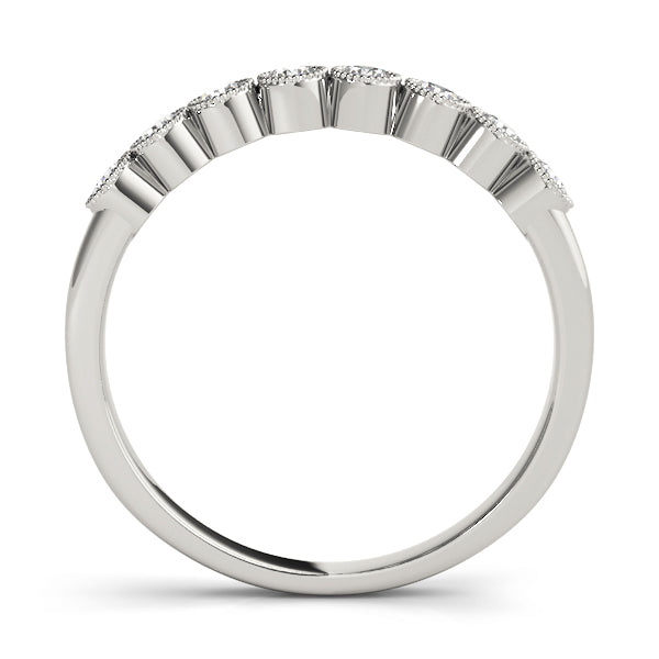 Milgrain Bezel-Set Wedding Ring - Michael E. Minden Diamond Jewelers
