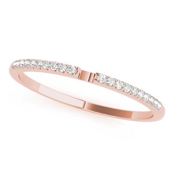 Split Prong-Set Wedding Ring - Michael E. Minden Diamond Jewelers