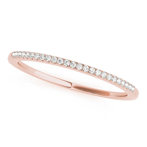Classic Delicate Prong-Set Wedding Ring - Michael E. Minden Diamond Jewelers