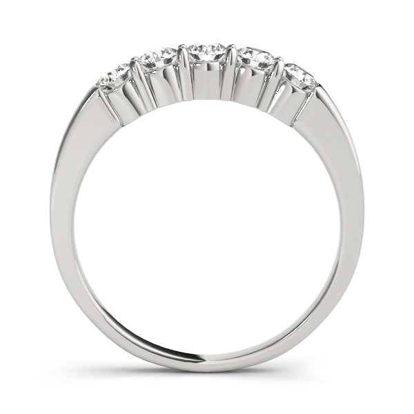 5 Stone Center Prong-Set Engagement Ring - Michael E. Minden Diamond Jewelers