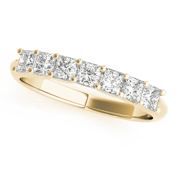 Classic Princess Cut Prong-Set Wedding Ring - Michael E. Minden Diamond Jewelers