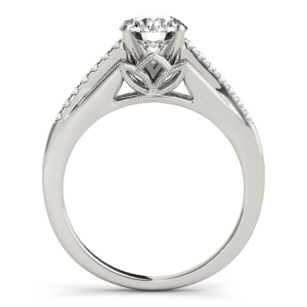 Classic Inspired Split Shank Engagement Ring - Michael E. Minden Diamond Jewelers