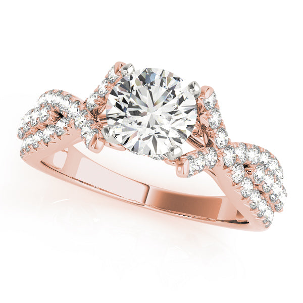 Open Twist Engagement Ring - Michael E. Minden Diamond Jewelers