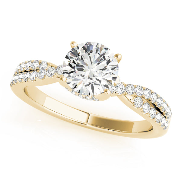Classic Style Twist Engagement Ring - Michael E. Minden Diamond Jewelers