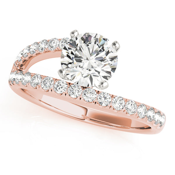 One Side Shank Engagement Ring - Michael E. Minden Diamond Jewelers