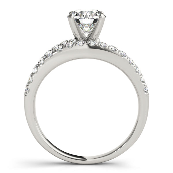 One Side Shank Engagement Ring - Michael E. Minden Diamond Jewelers
