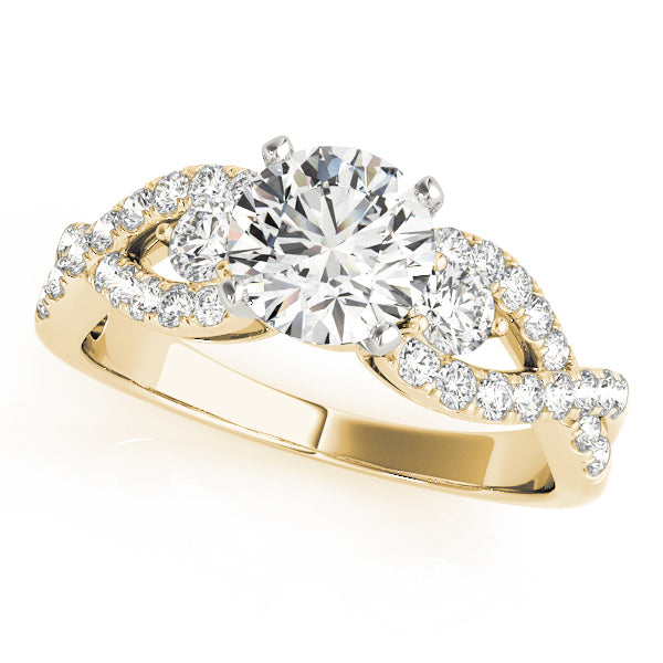 Twisted Vine Engagement Ring - Michael E. Minden Diamond Jewelers