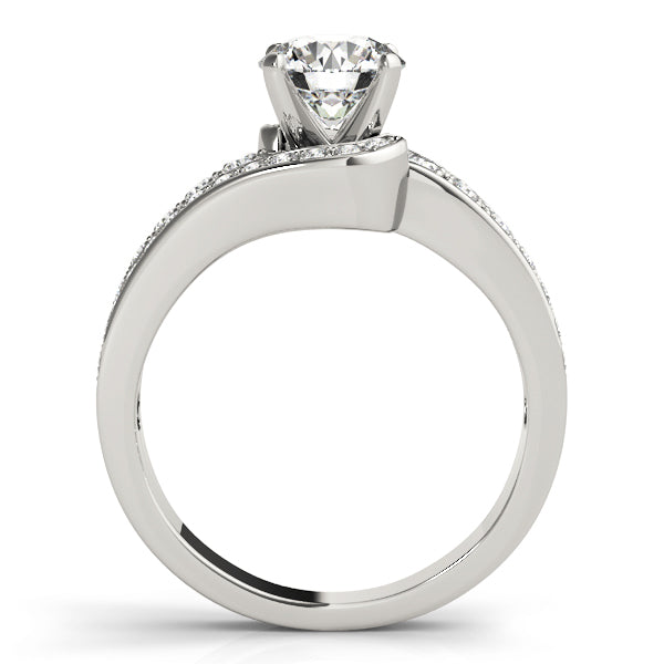 Round Double Row Wrap Engagement Ring - Michael E. Minden Diamond Jewelers