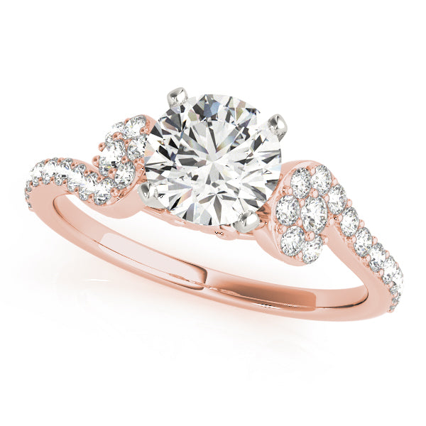 Swirl Set Engagement Ring - Michael E. Minden Diamond Jewelers