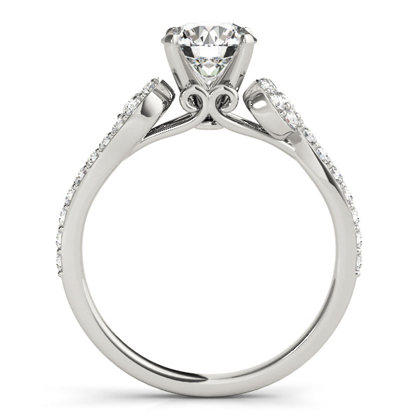 Swirl Set Engagement Ring - Michael E. Minden Diamond Jewelers