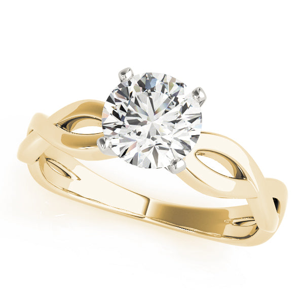 Round Cut Twisted Engagement Ring - Michael E. Minden Diamond Jewelers