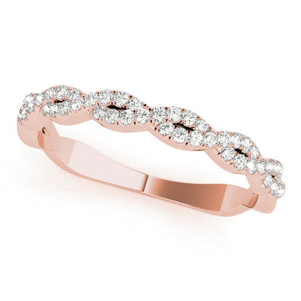 Twisted Diamond Wedding Ring - Michael E. Minden Diamond Jewelers
