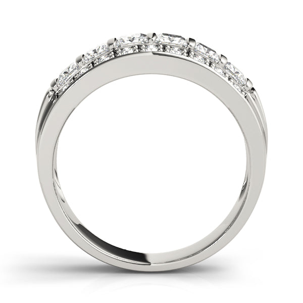 Princess Round Statement Wedding Ring - Michael E. Minden Diamond Jewelers