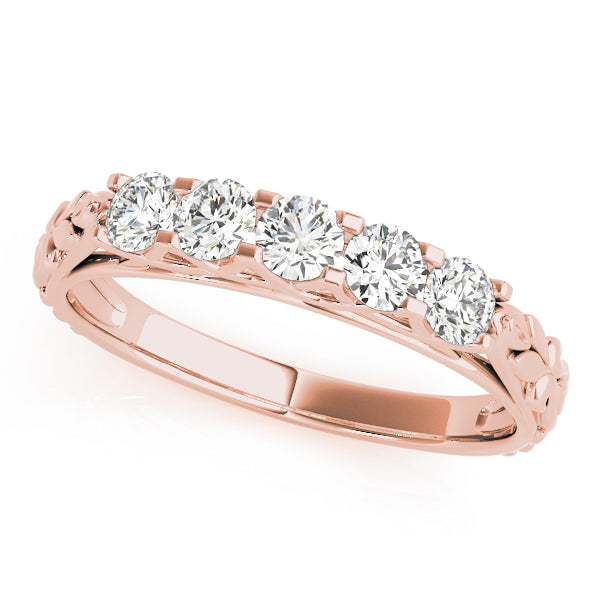 Vintage Inspired Prong-Set Wedding Ring - Michael E. Minden Diamond Jewelers