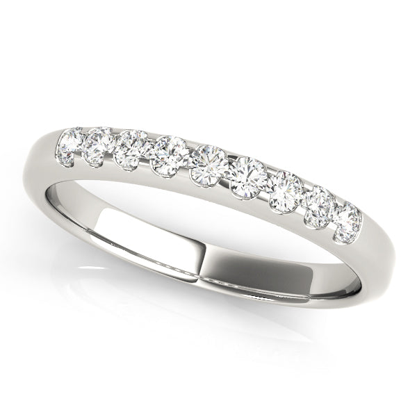 Prong-Set Wedding Ring - Michael E. Minden Diamond Jewelers
