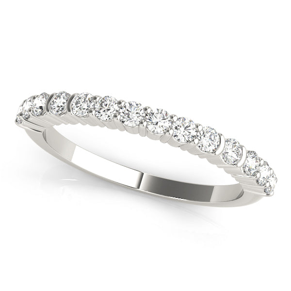 Classic Shared Prong-Set Wedding Ring - Michael E. Minden Diamond Jewelers