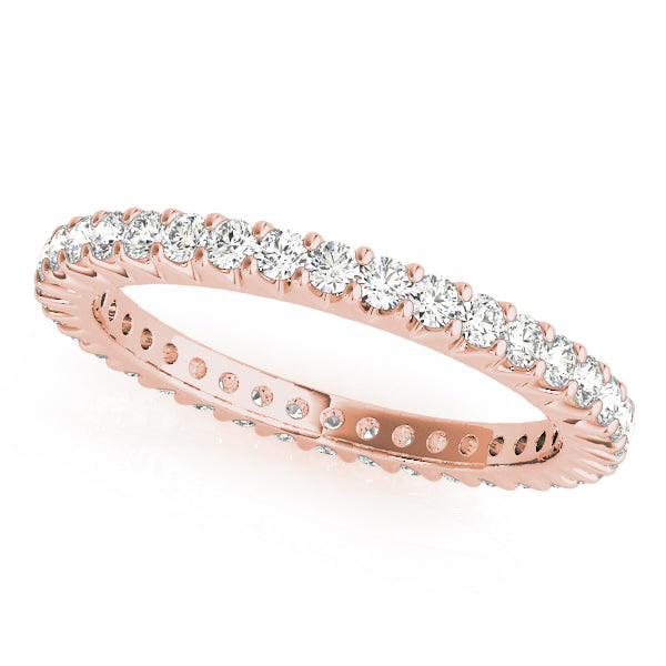 MicroPave Eternity Wedding Ring - Michael E. Minden Diamond Jewelers