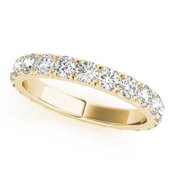 French-Set Eternity Wedding Ring - Michael E. Minden Diamond Jewelers