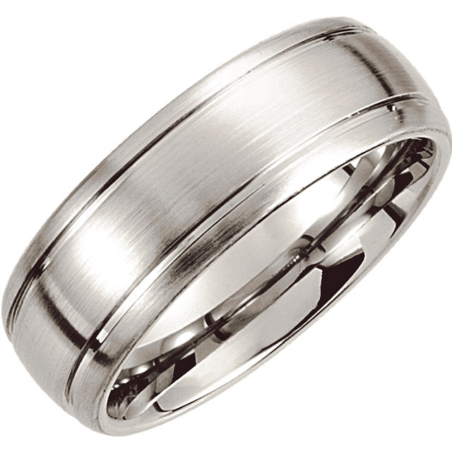 Cobalt Comfort Fit Domed Men's Wedding Ring - Michael E. Minden Diamond Jewelers