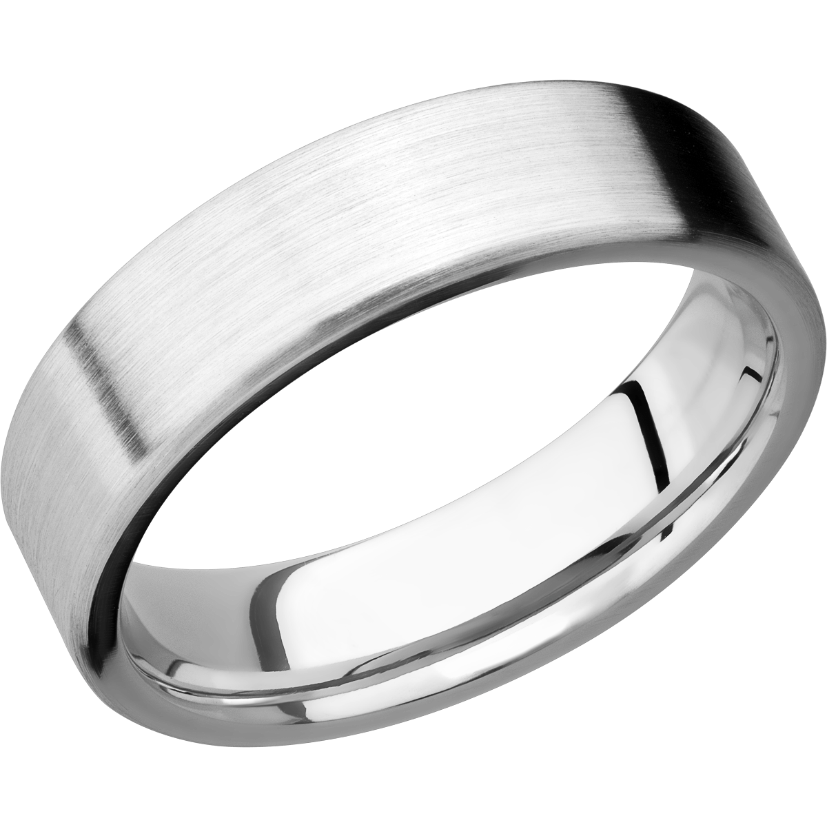 Comfort Flat Fit Men's Wedding Ring with a Satin Finish - Michael E. Minden Diamond Jewelers
