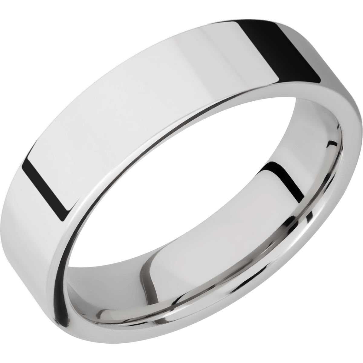 Comfort Flat Fit Men's Wedding Ring with a Polished Finish - Michael E. Minden Diamond Jewelers
