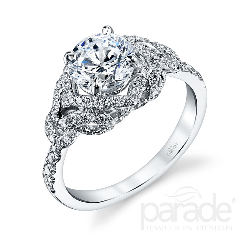 Vintage Inspired Intricate Halo Engagement Ring - Michael E. Minden Diamond Jewelers