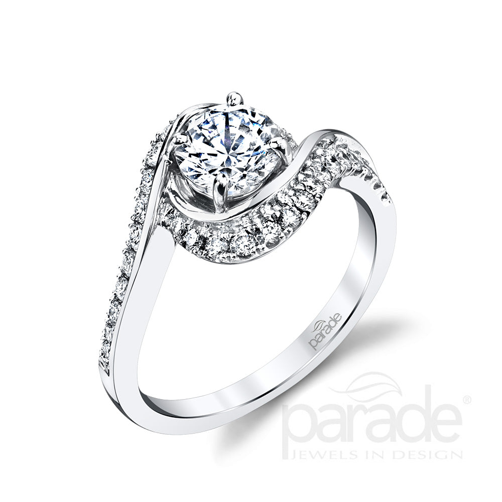 Halo Wrapped Engagement Ring - Michael E. Minden Diamond Jewelers