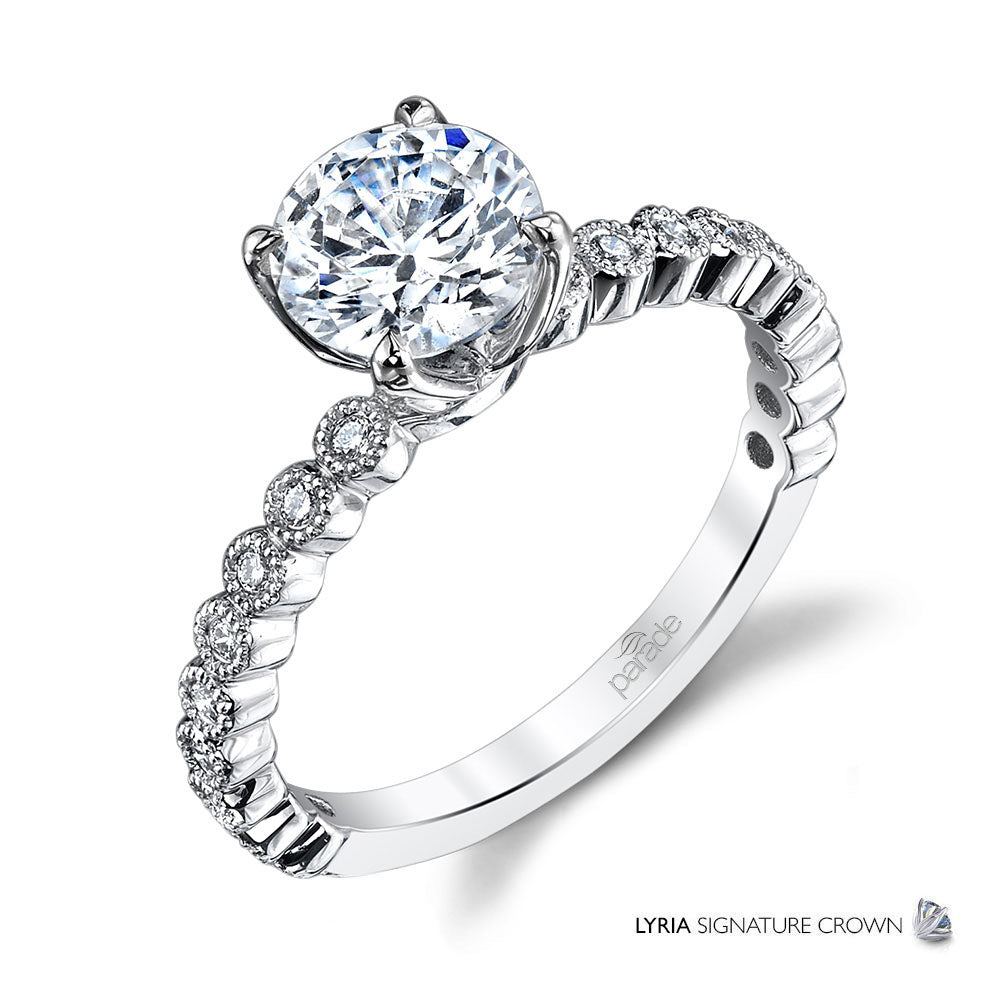 Lyria Round Bezel Set Engagement Ring - Michael E. Minden Diamond Jewelers